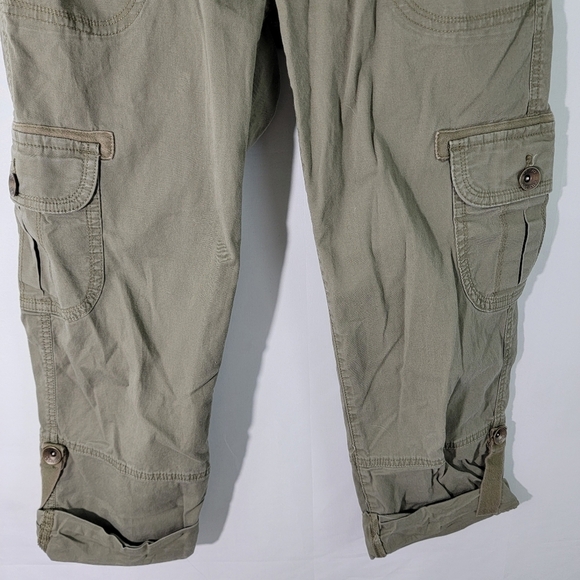 Tommy Hilfiger Women's Olive Green Elastic Waist Relaxed Cargo Pant Size 4 - Picture 5 of 12